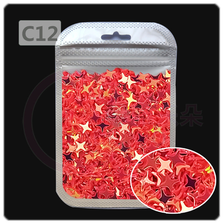 Wholesale 4MM four-cornered cross star pearl sequins