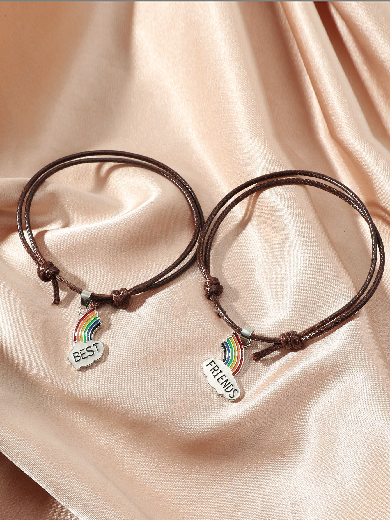 Wholesale best friends Rainbow Bracelet