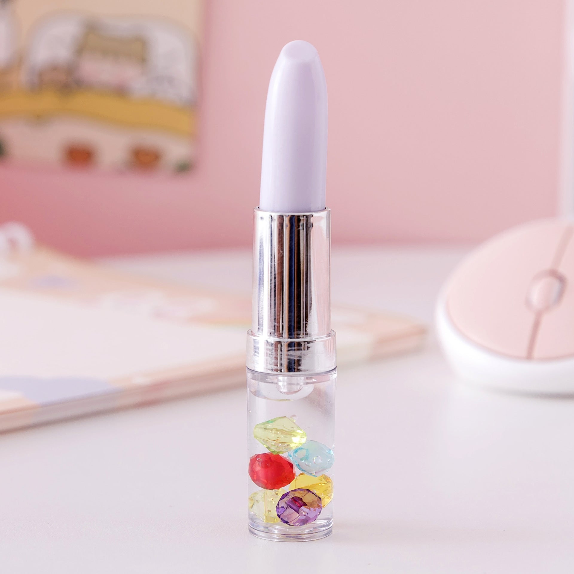 Bolígrafo de gel de lápiz labial de taladro de plástico al por mayor