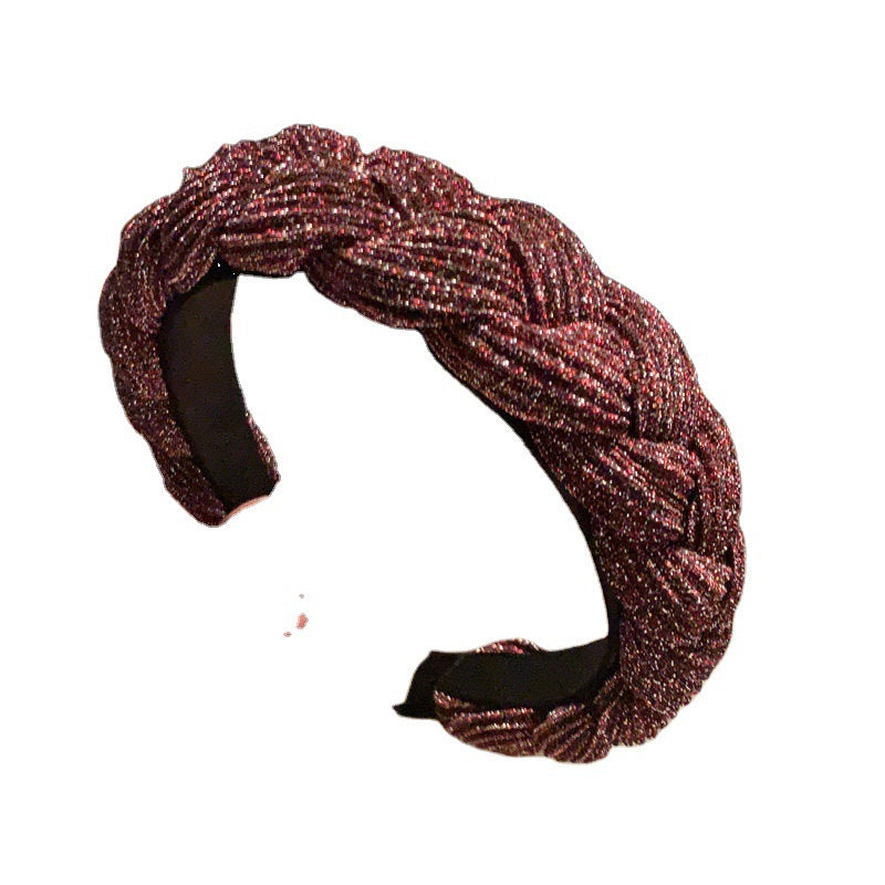 Wholesale Fabric Woven Hair Bundle Headband Twist Braid Hairband