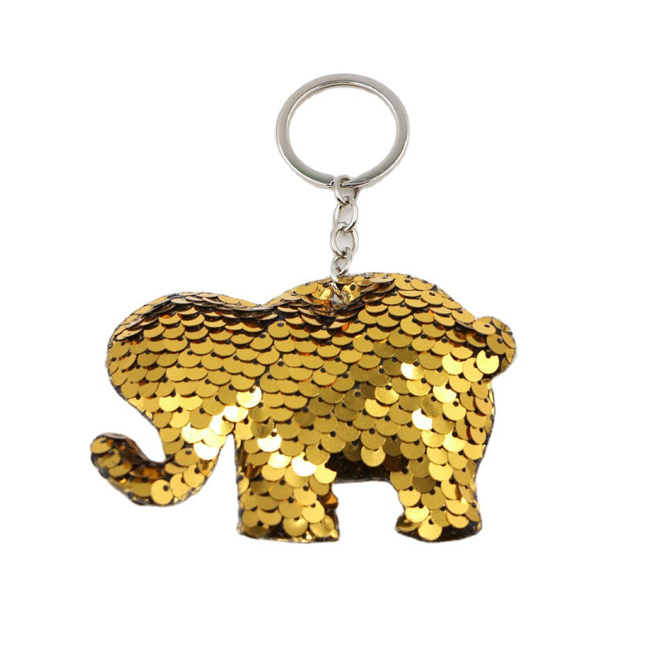 Wholesale Trendy Glossy Sequined Heart Keychain Bag Charm Mermaid Green Pendant For Everyday Use Gift And Decorative Accessory