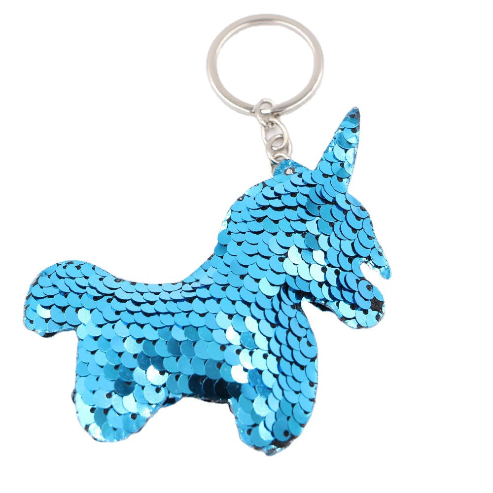 Wholesale Christmas Star Sequin Keychain Pendant Reflective Women S Bag Charm Gift