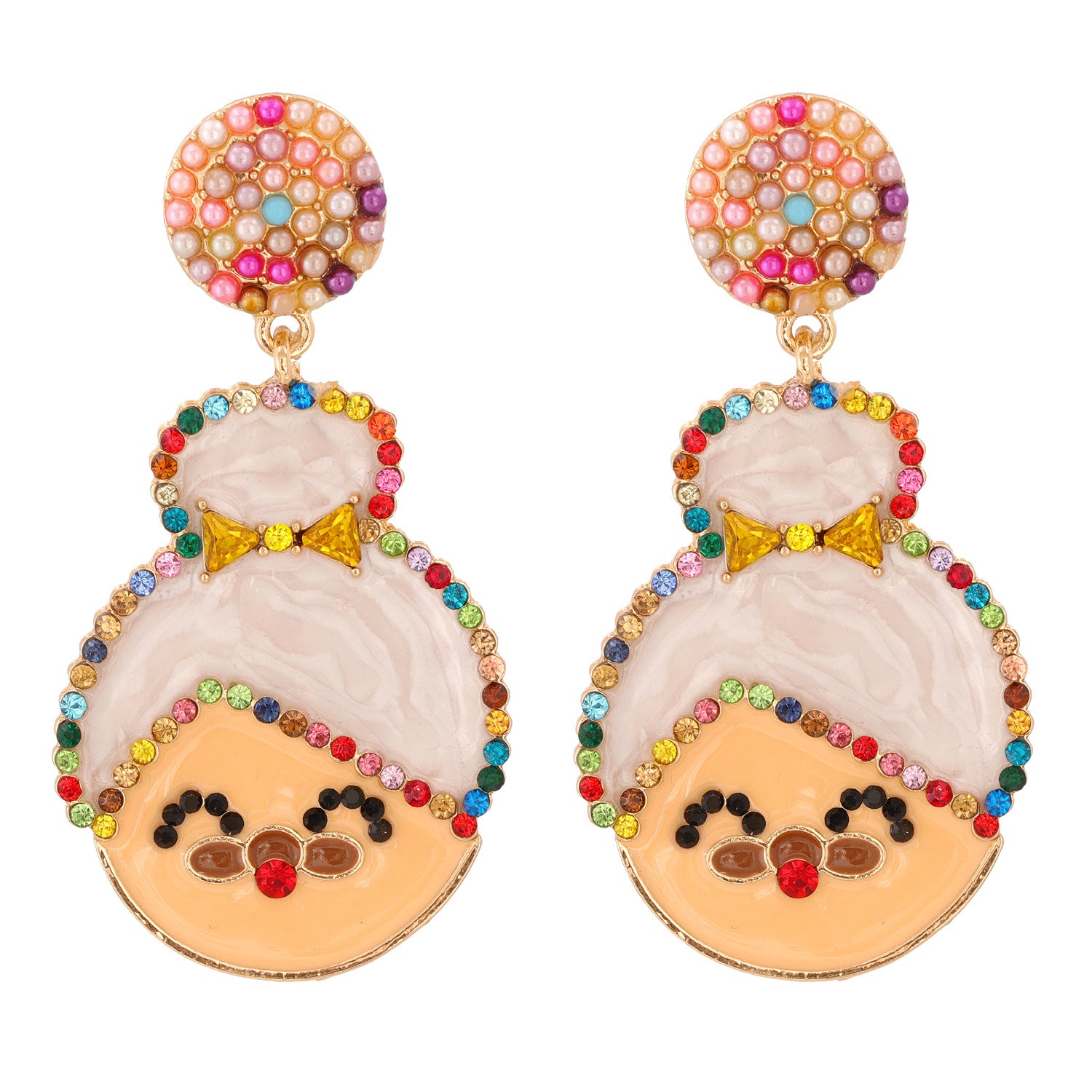 Wholesale Creative Santa Claus Earrings