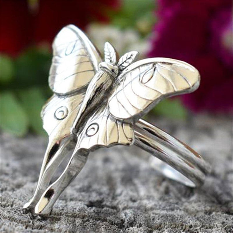 Wholesale Alloy Vintage Butterfly Ring Animal Ring