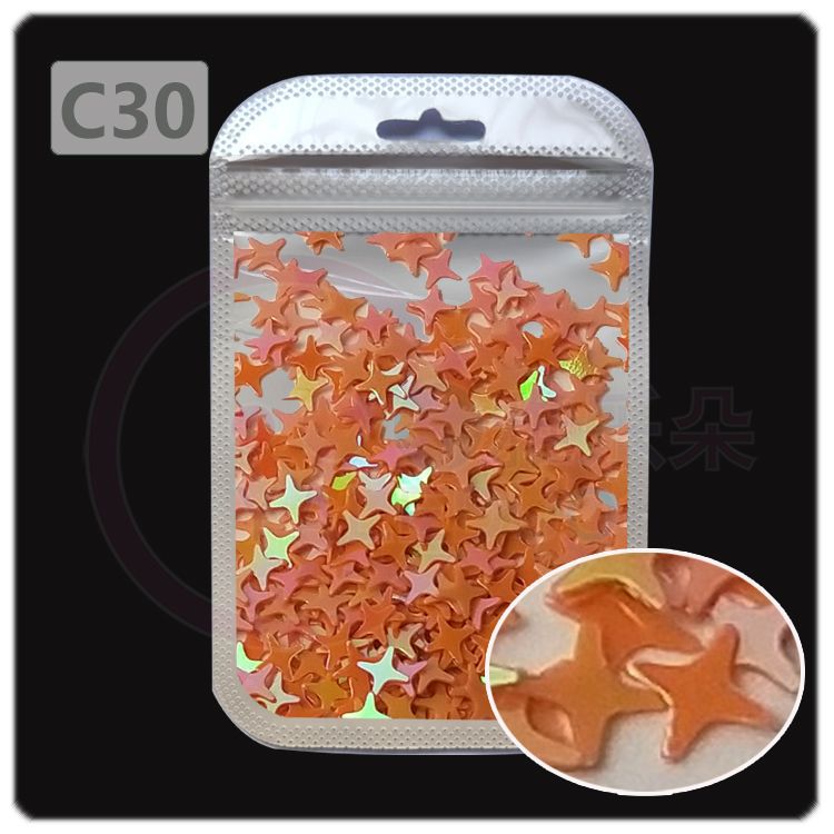 Wholesale 4MM four-cornered cross star pearl sequins