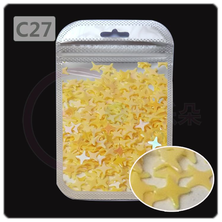 Wholesale 4MM four-cornered cross star pearl sequins