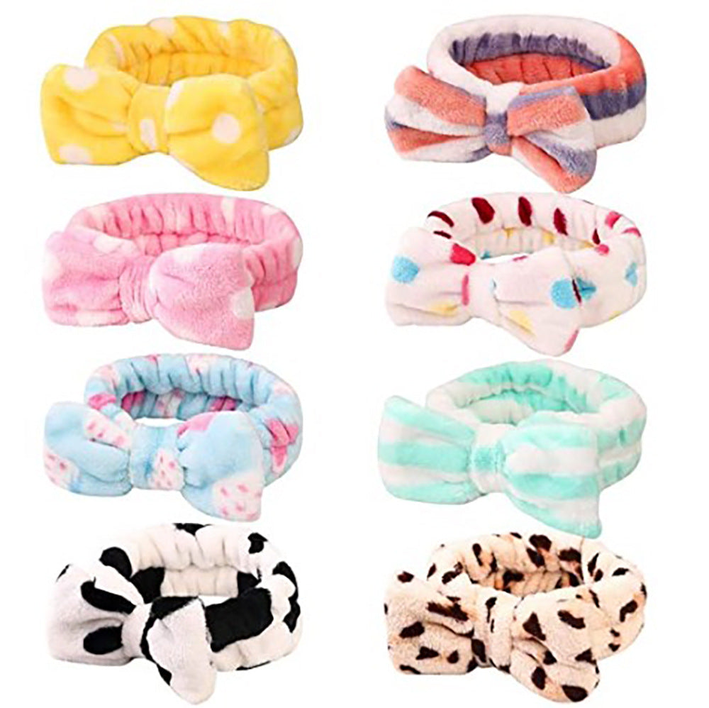 Wholesale Bow Set Makeup Bathing Fabric Headband