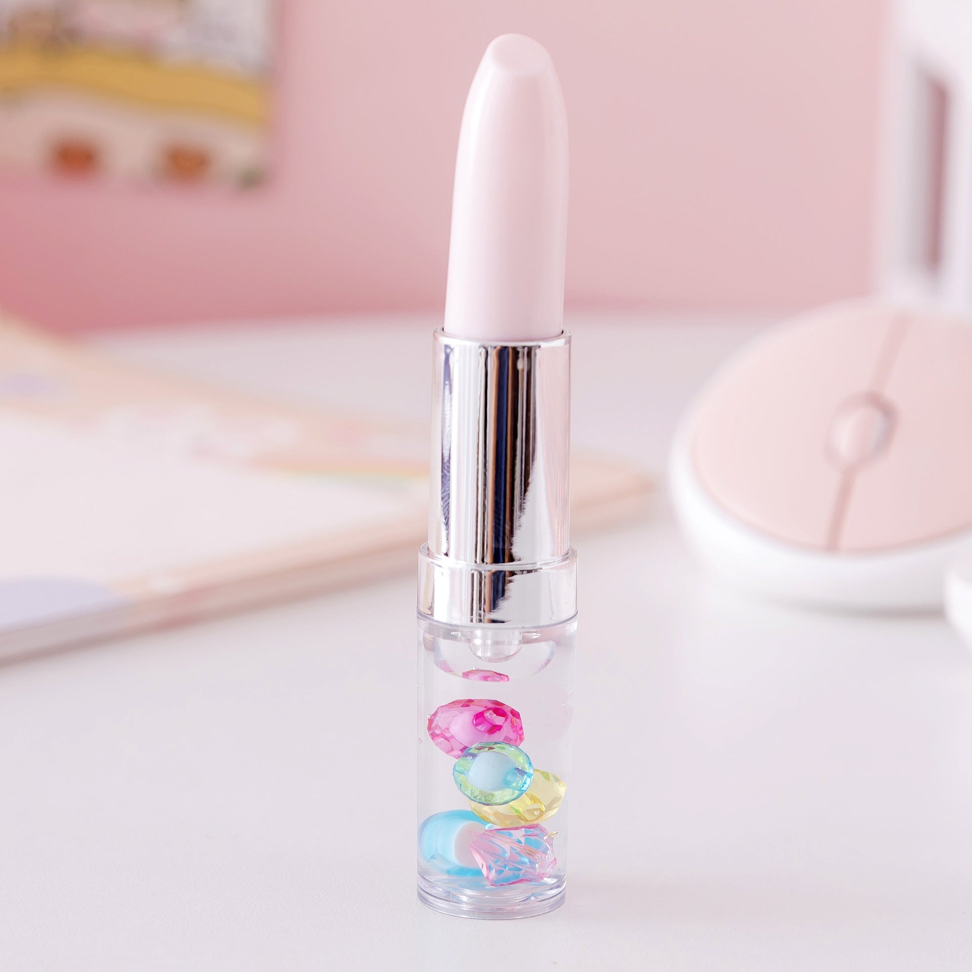 Bolígrafo de gel de lápiz labial de taladro de plástico al por mayor