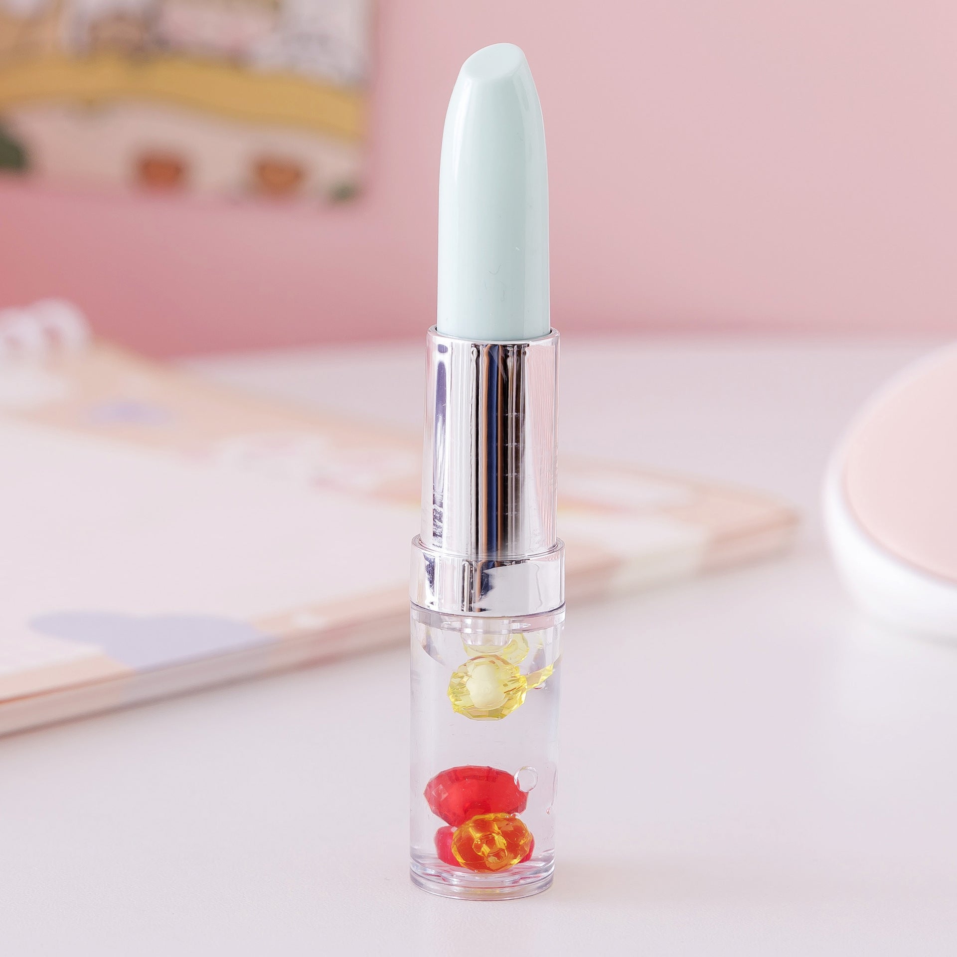 Bolígrafo de gel de lápiz labial de taladro de plástico al por mayor