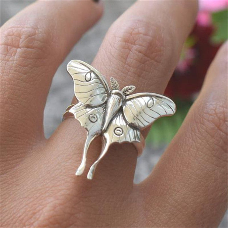 Wholesale Alloy Vintage Butterfly Ring Animal Ring