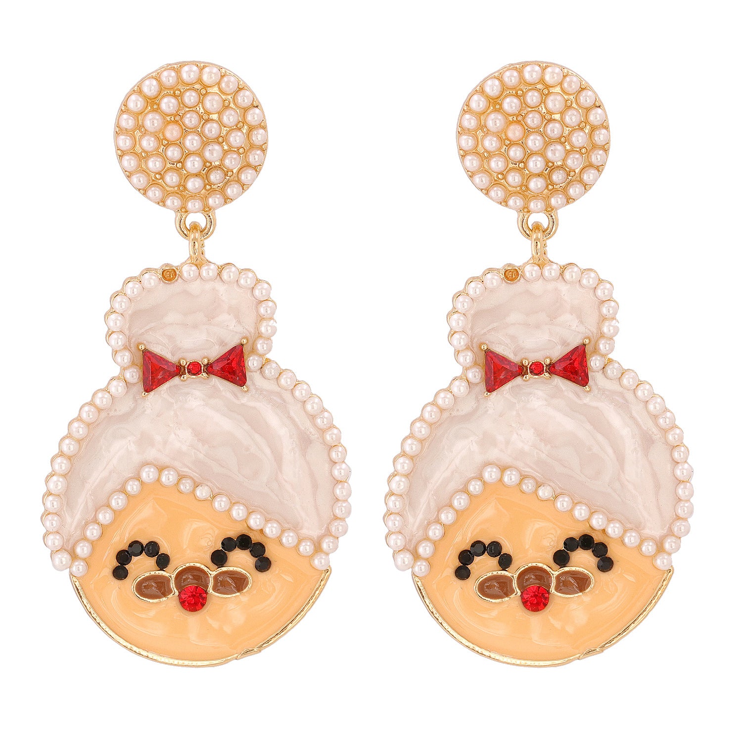 Wholesale Creative Santa Claus Earrings