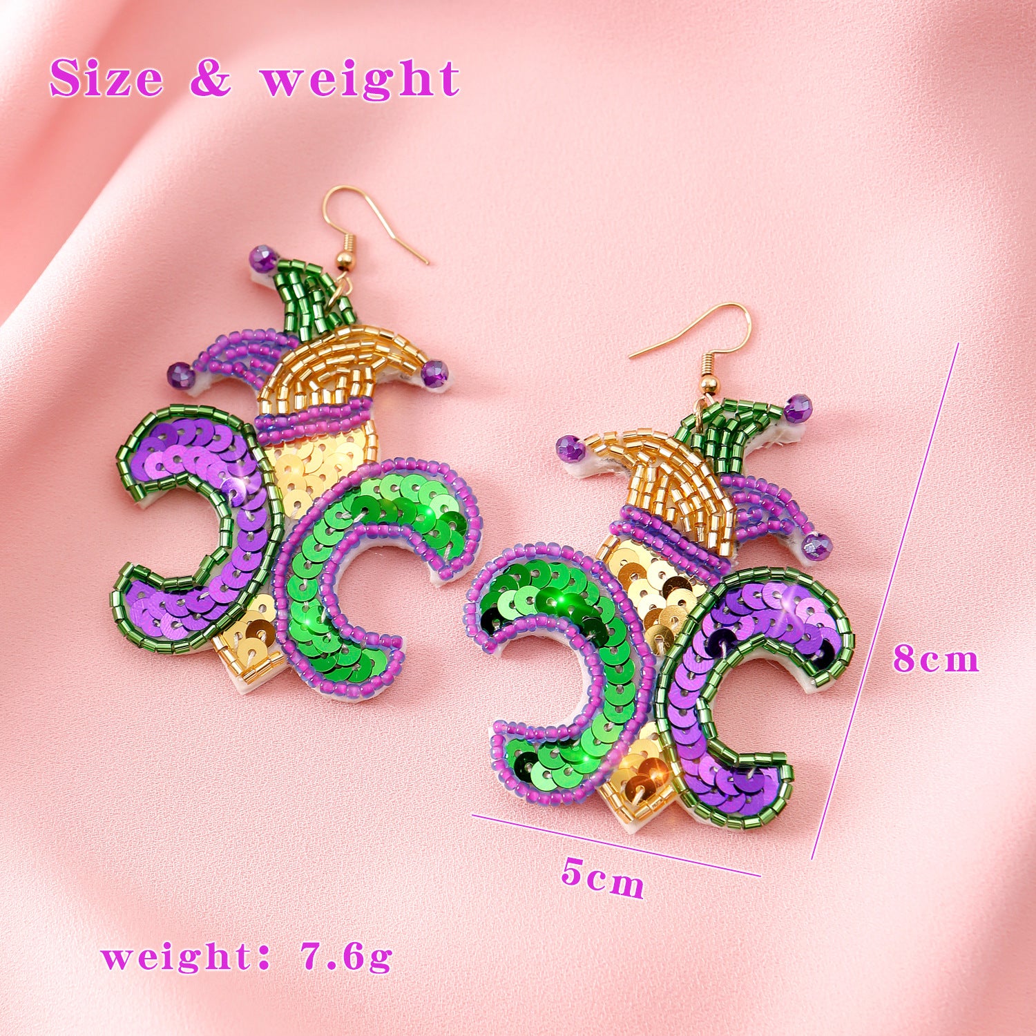Wholesale Handmade Beaded Carnival Season Carnival Flower Earrings
