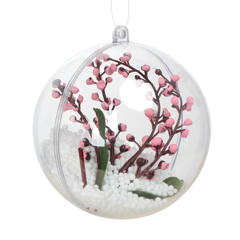Wholesale Christmas Decorative Balls Acrylic Plastic Transparent Balls