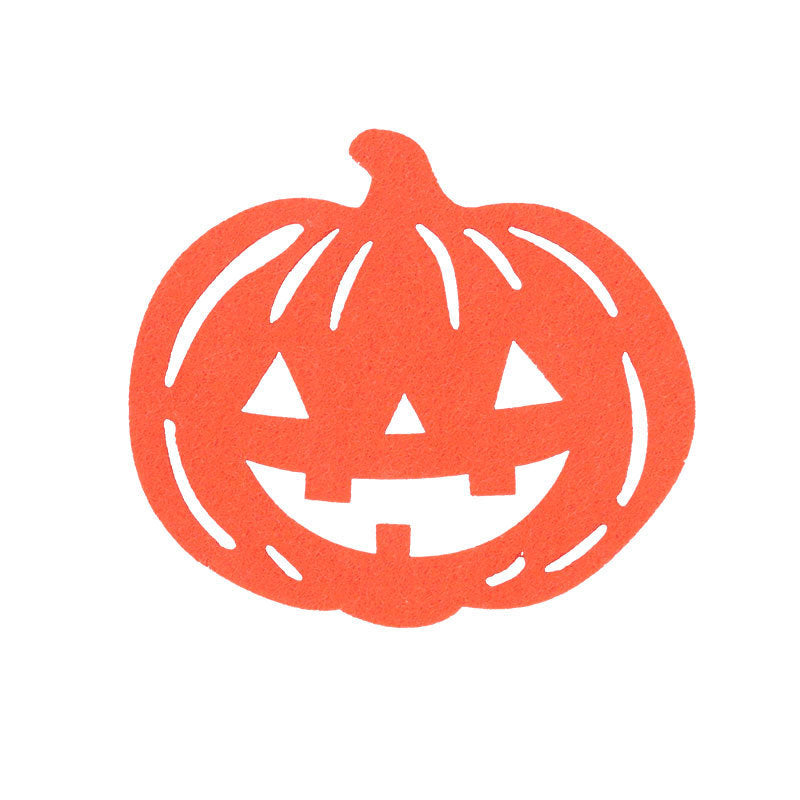 Wholesale Halloween Ghost Festival Pumpkin Felt Coasters