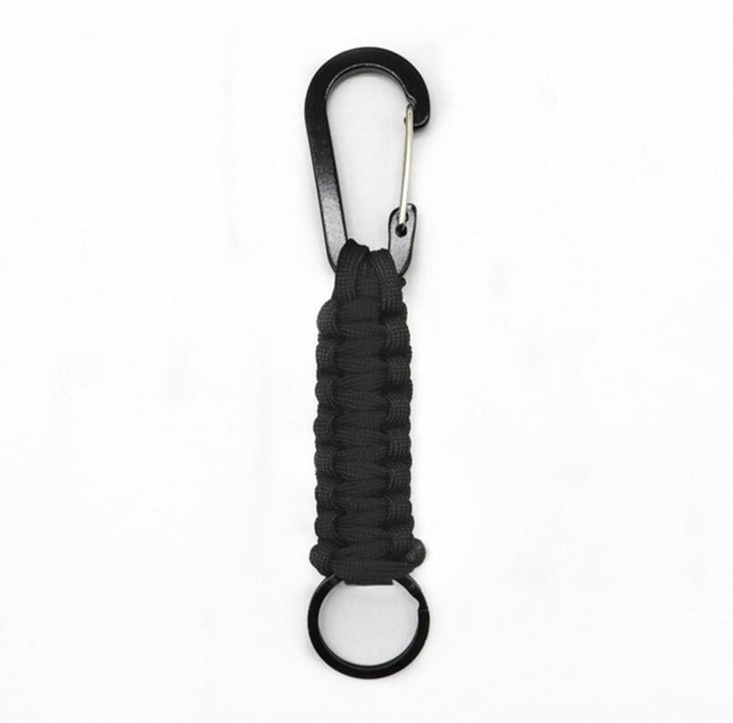 Wholesale Hand-woven Seven Core Ribbon Outdoor Sports Hiking Buckle Keychain