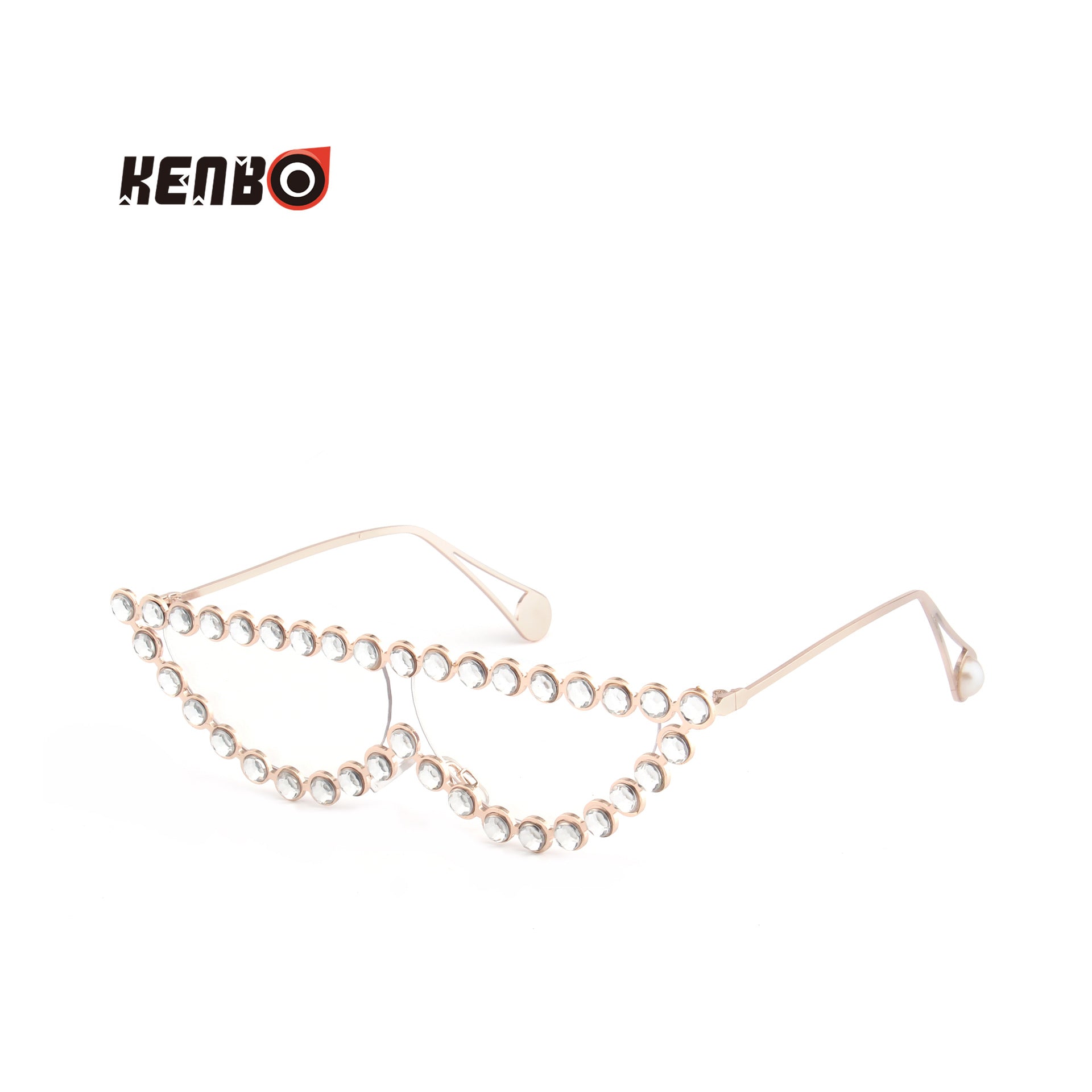 Wholesale Retro cat eye sunshade UV resistant diamond studded sunglasses