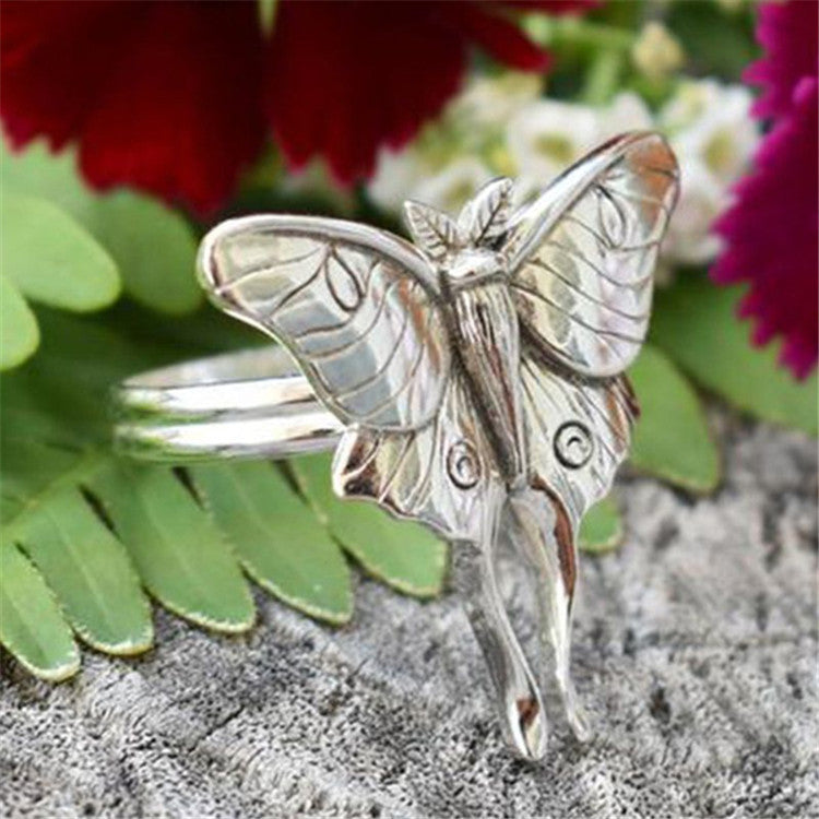 Wholesale Alloy Vintage Butterfly Ring Animal Ring
