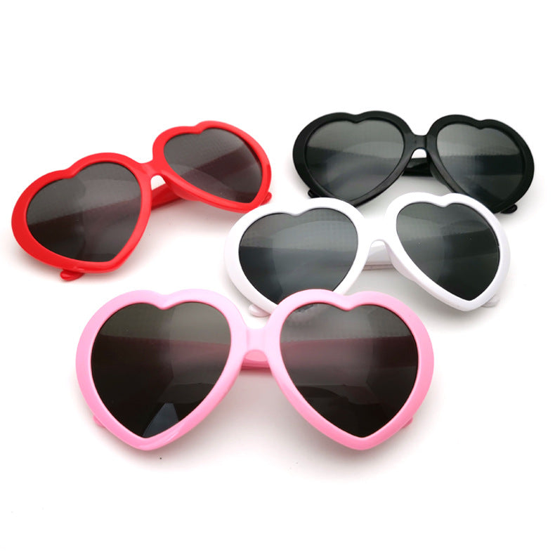Wholesale Creative love light effect sunglasses