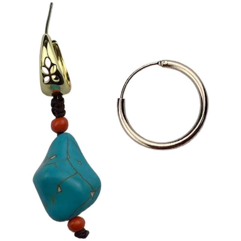 Wholesale Irregular turquoise earrings