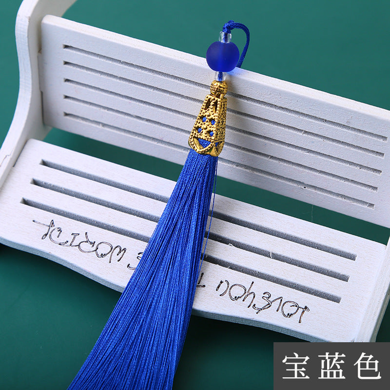 Wholesale Long Frosted Bead Ice Silk Tassel Pendant