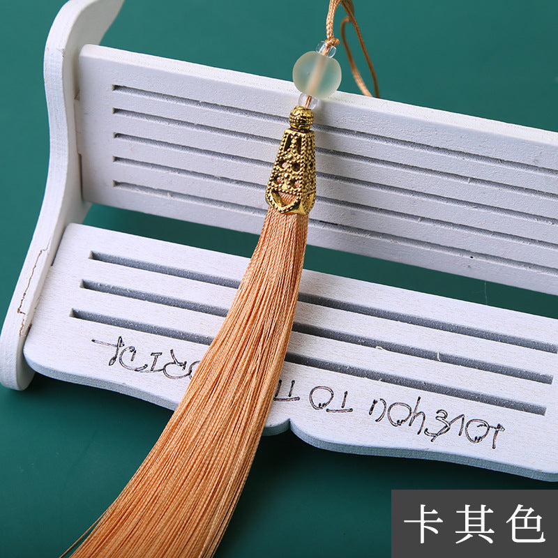 Wholesale Long Frosted Bead Ice Silk Tassel Pendant