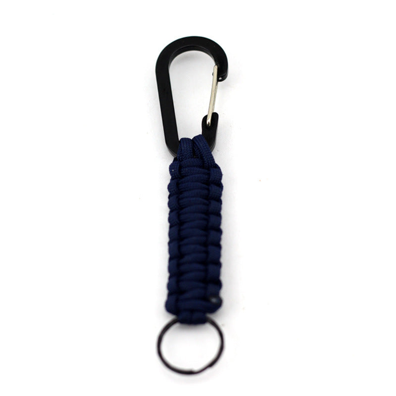Wholesale Hand-woven Seven Core Ribbon Outdoor Sports Hiking Buckle Keychain