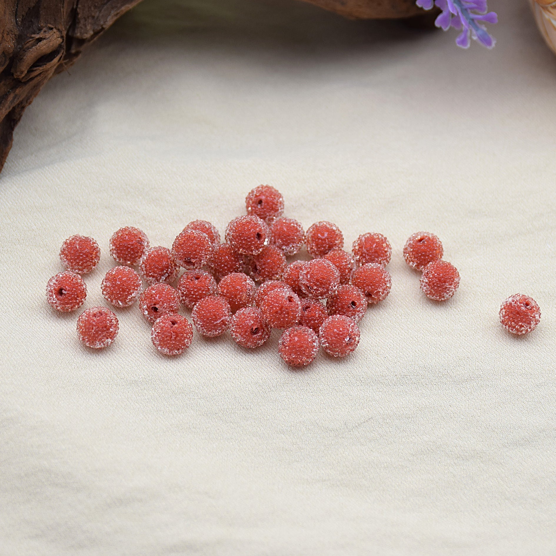 Wholesale DIY Resin 8mm Mini Colorful Candy Beads