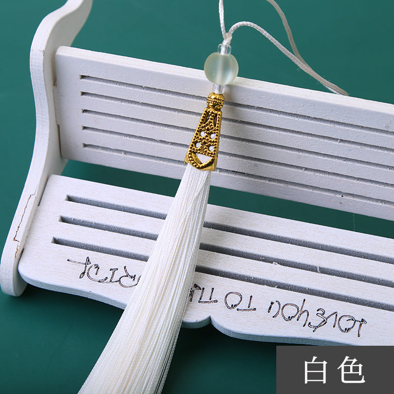 Wholesale Long Frosted Bead Ice Silk Tassel Pendant