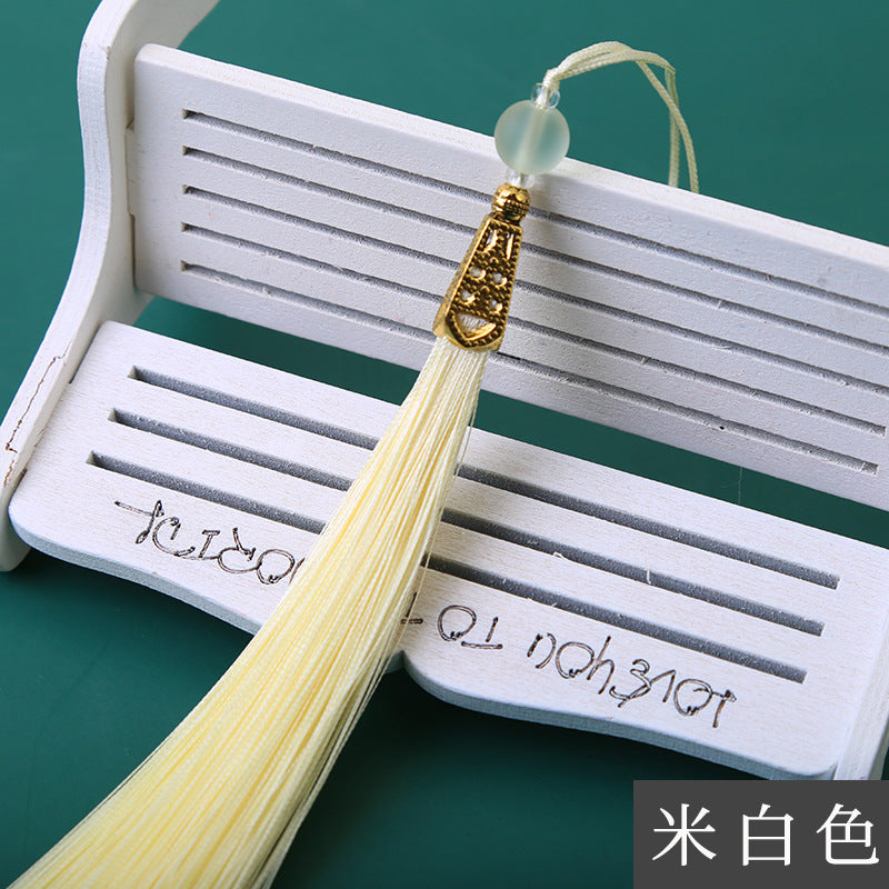 Wholesale Long Frosted Bead Ice Silk Tassel Pendant