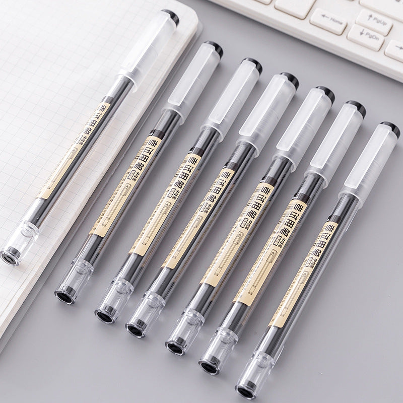 Plástico al por mayor al azar una pluma de gel negra