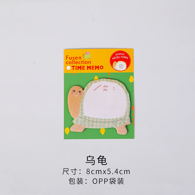Wholesale Colorful cute cartoon animal sticky notes