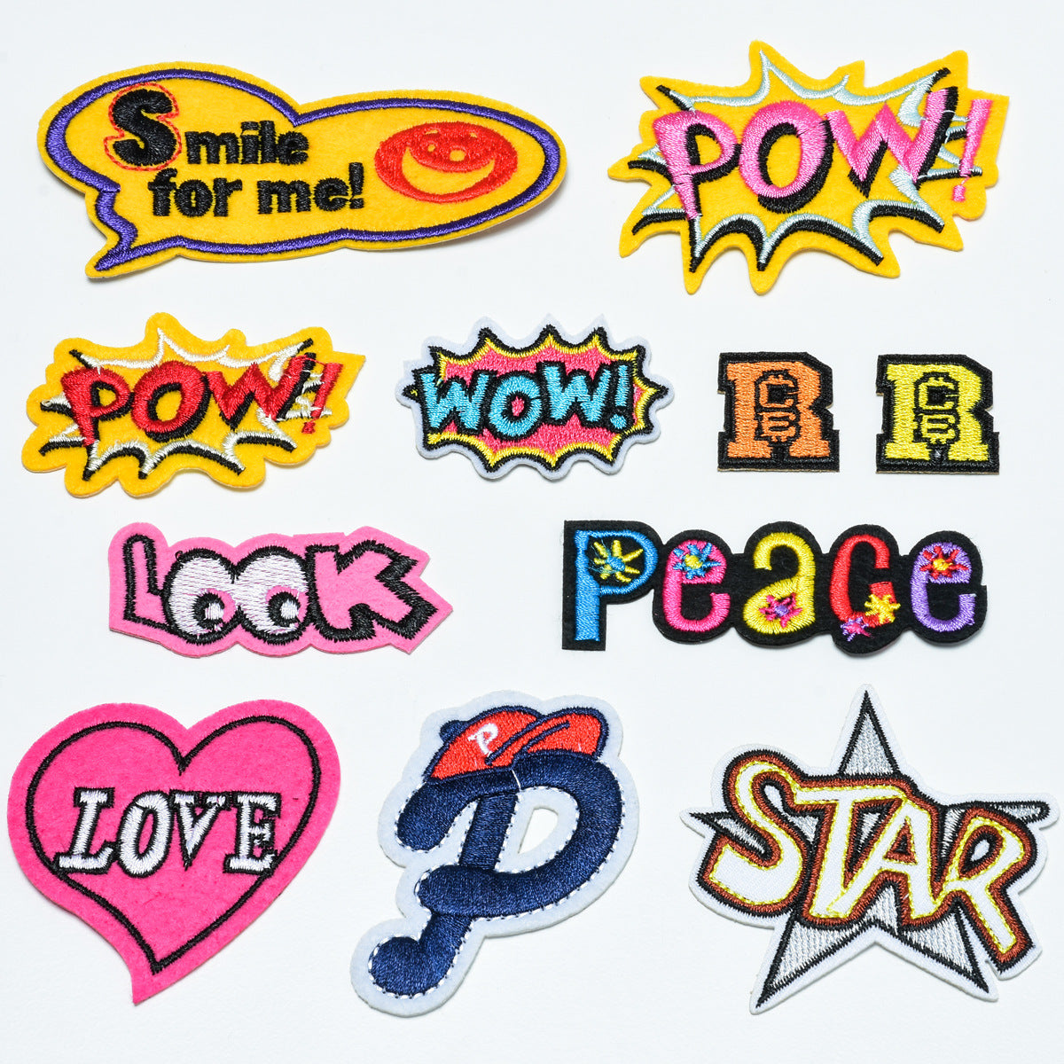 Wholesale 18Pcs Cloth Embroidered Patches Pink Flower Sew On Stickers For Clothing Fashion Accessory