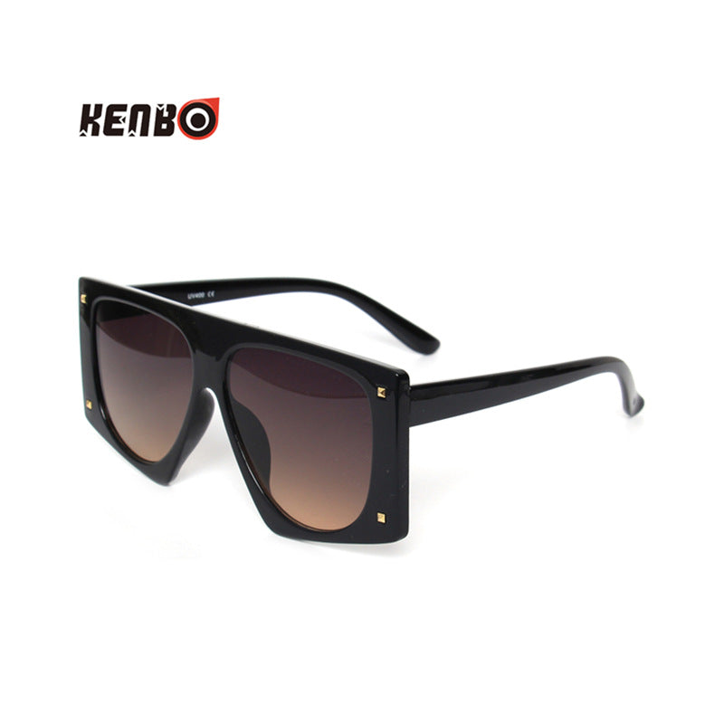 Wholesale Box leopard print large frame sunglasses