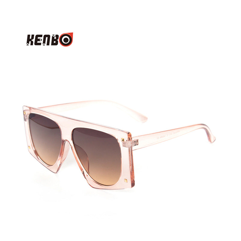 Wholesale Box leopard print large frame sunglasses