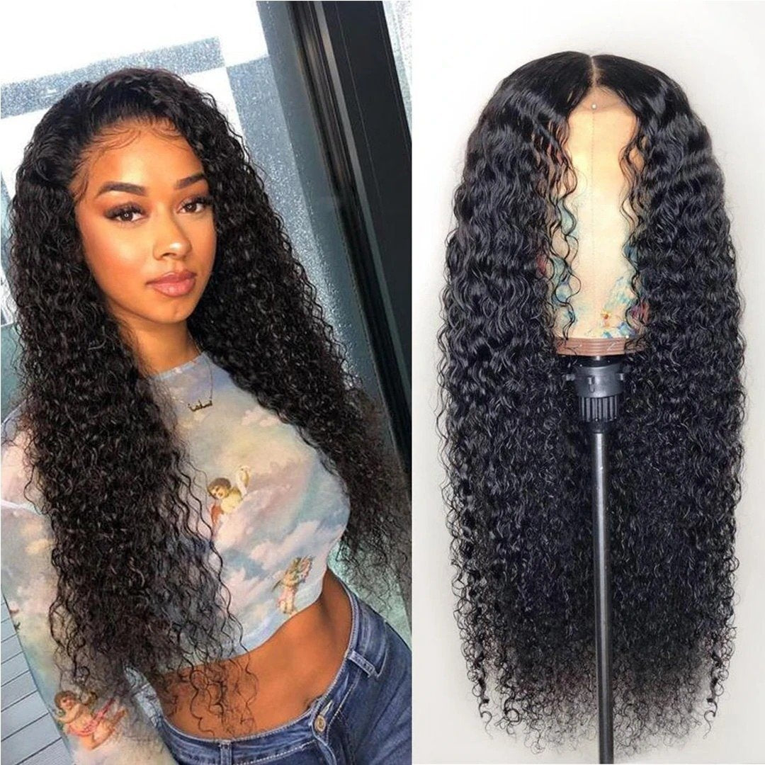 Wholesale Matte high temperature silk chemical fiber wig women's African black long hair small curly headpiece