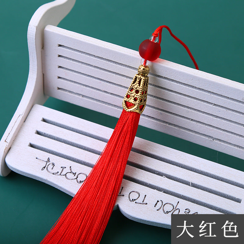 Wholesale Long Frosted Bead Ice Silk Tassel Pendant