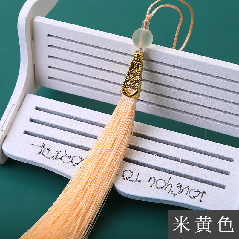 Wholesale Long Frosted Bead Ice Silk Tassel Pendant