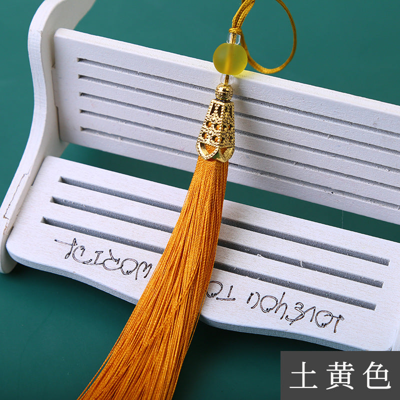 Wholesale Long Frosted Bead Ice Silk Tassel Pendant