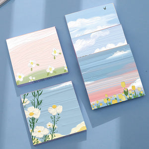 Wholesale 10PCS Creative Landscape Paper Sticky Notes