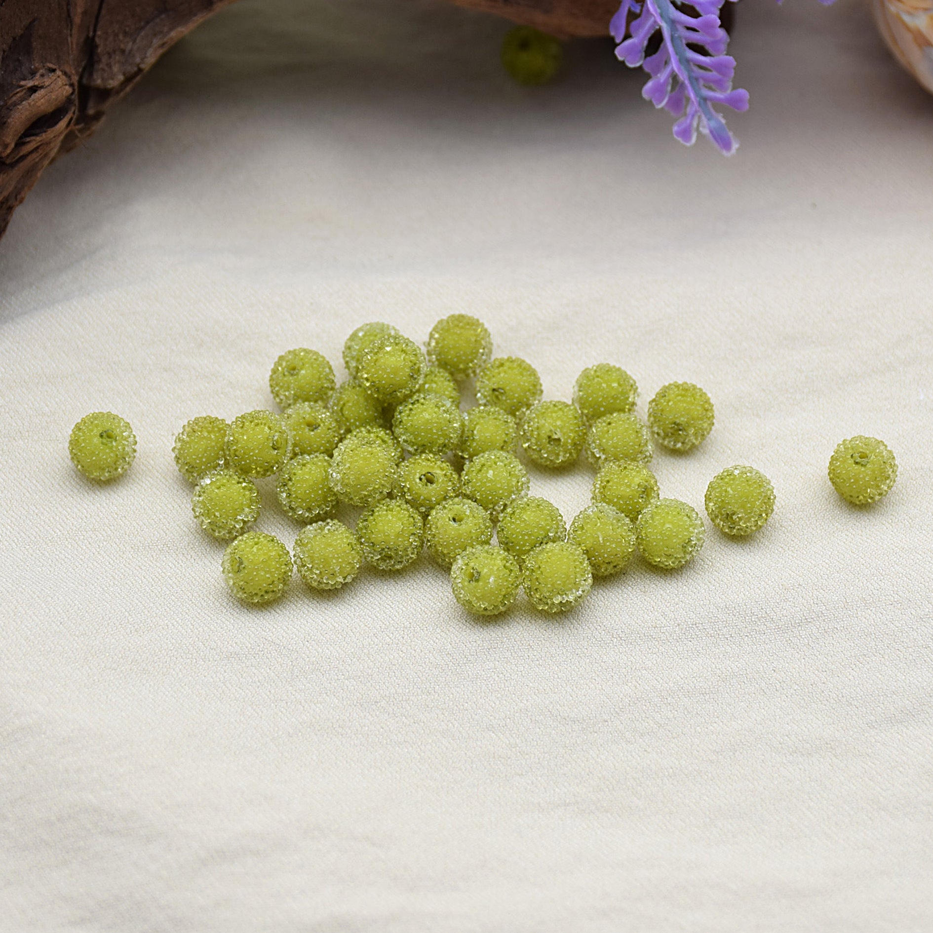 Wholesale DIY Resin 8mm Mini Colorful Candy Beads