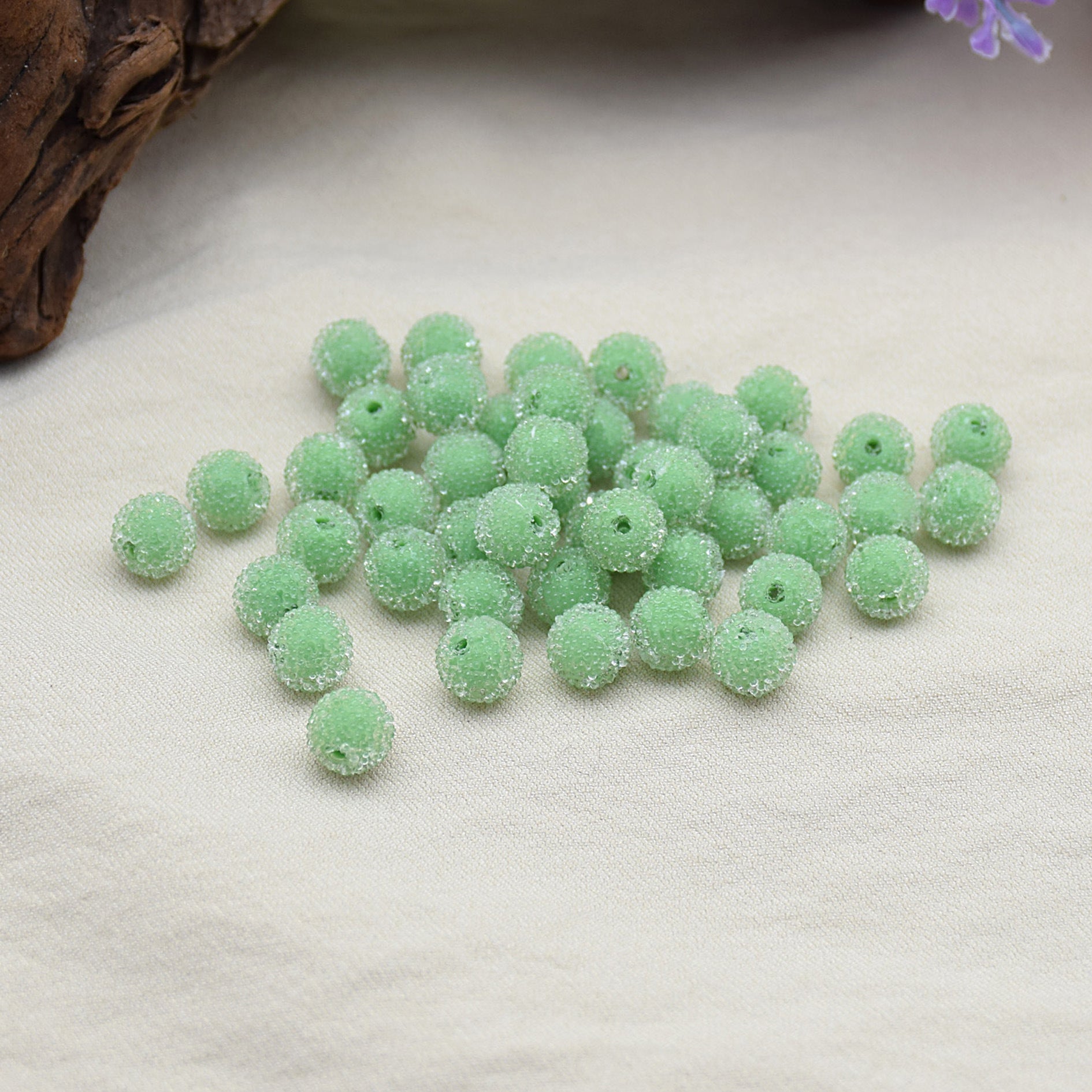 Wholesale DIY Resin 8mm Mini Colorful Candy Beads