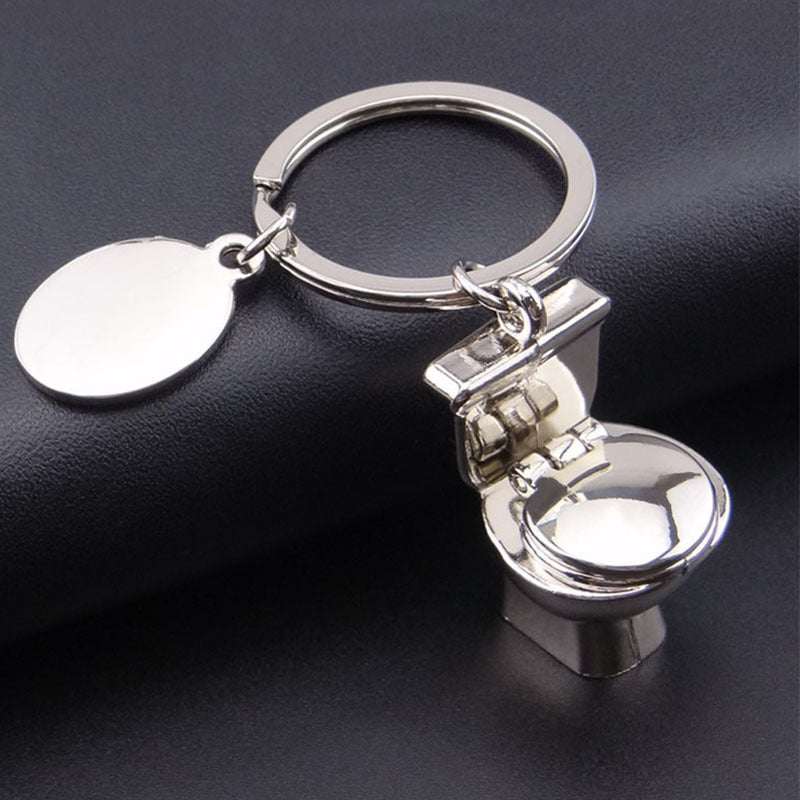 Wholesale Zinc Alloy Keychain Mini Toilet