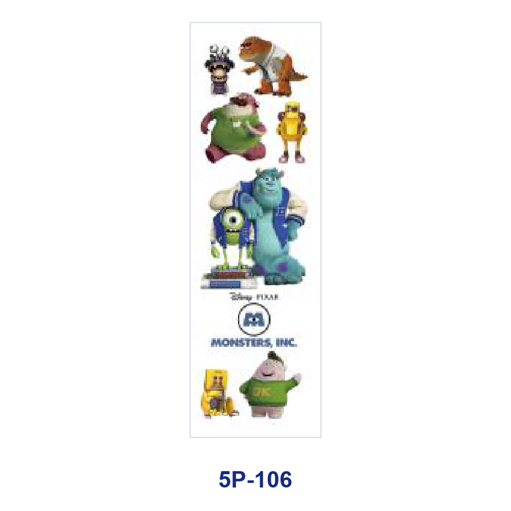 Wholesale 2/ 8/ 16pcs Whimsical sy Monster Colorful Cute Creature Kid‑friendly Cartoon Print Pen and Bookmark Stickers UV DTF Wraps OLY Exclusive