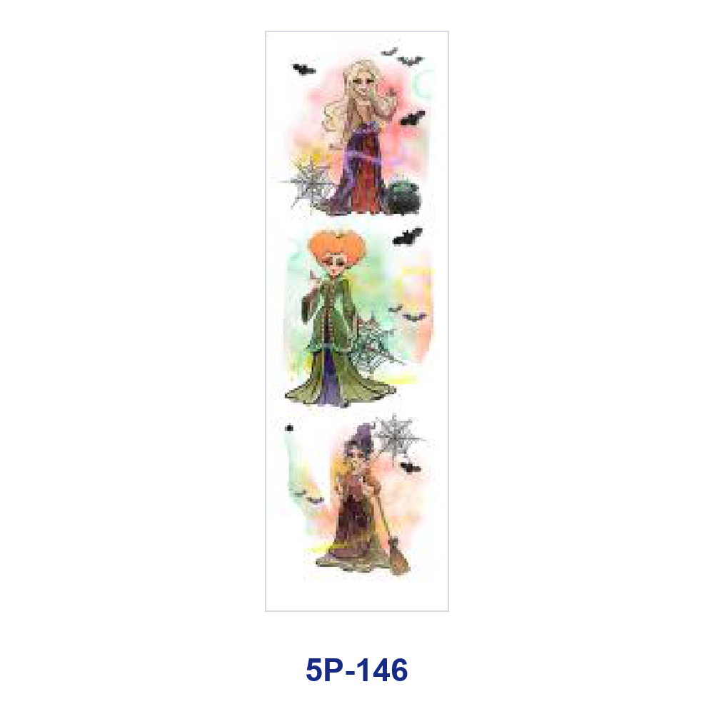 Wholesale 2/ 8/ 16pcs Vintage  Ghost Witchy Silhouette Holiday Print Pen and Bookmark Stickers UV DTF Wraps OLY Exclusive