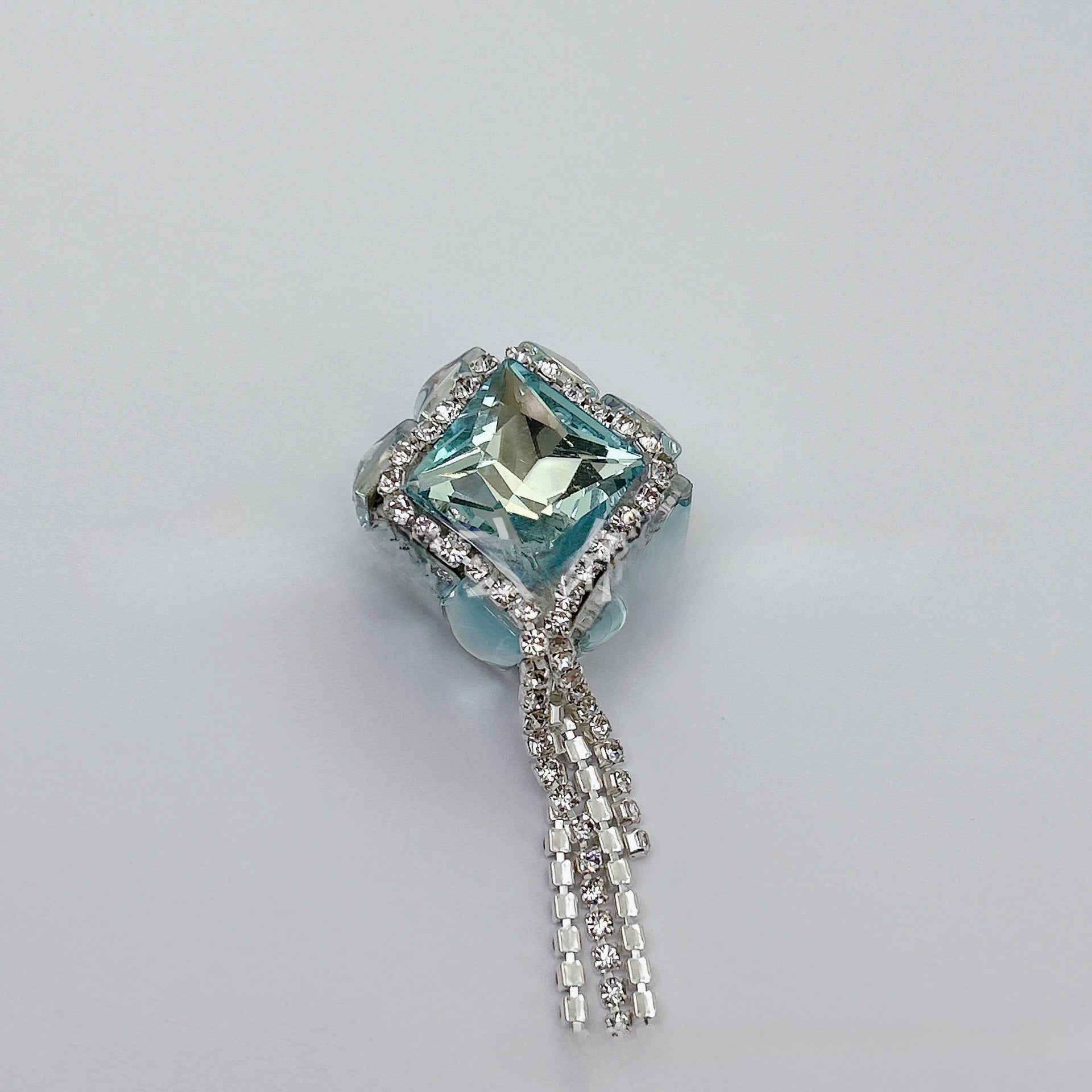 Wholesale 5PCS Acrylic Tassel Zircon Butterfly Oval Beads Loose Beads