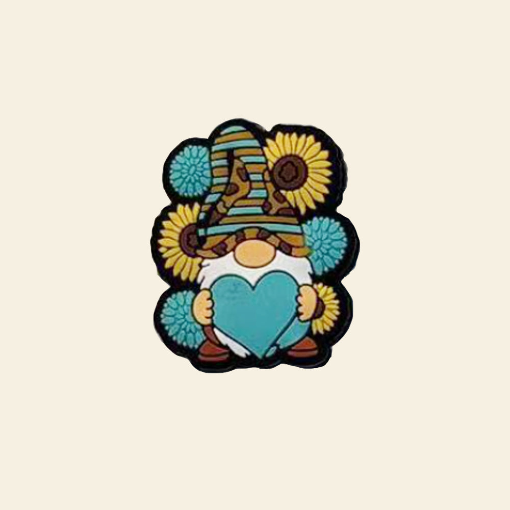 Wholesale 10pcs Love Santa Flower Silicone Cartoon Silicone Beads