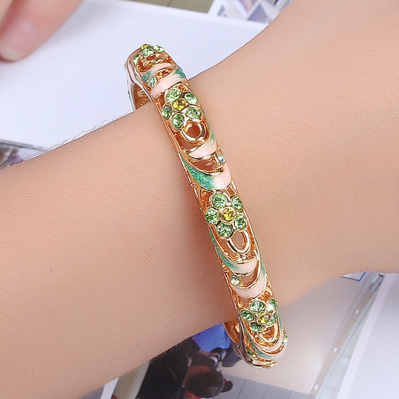 Wholesale Cloisonne Enamel Bracelet with Diamond Fashion New Bracelet