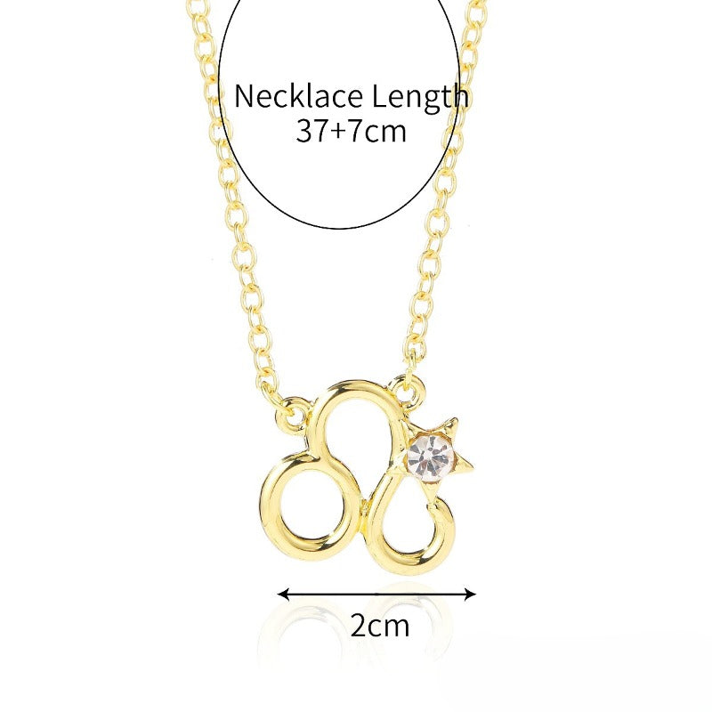 Wholesale of Twelve Constellations Alloy Necklaces