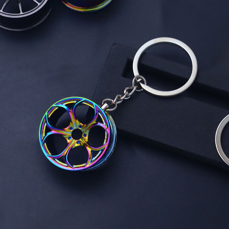 Wholesale Automobile Modification Wheel Hub Zinc Alloy Keychain