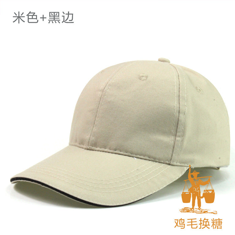 Wholesale Advertising Printed Logo Embroidery Sandwich Cotton Baseball Cap
